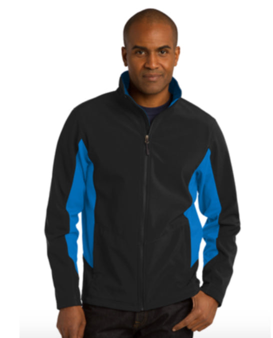 Ladies and Mens Color Block Soft Shell Jacket