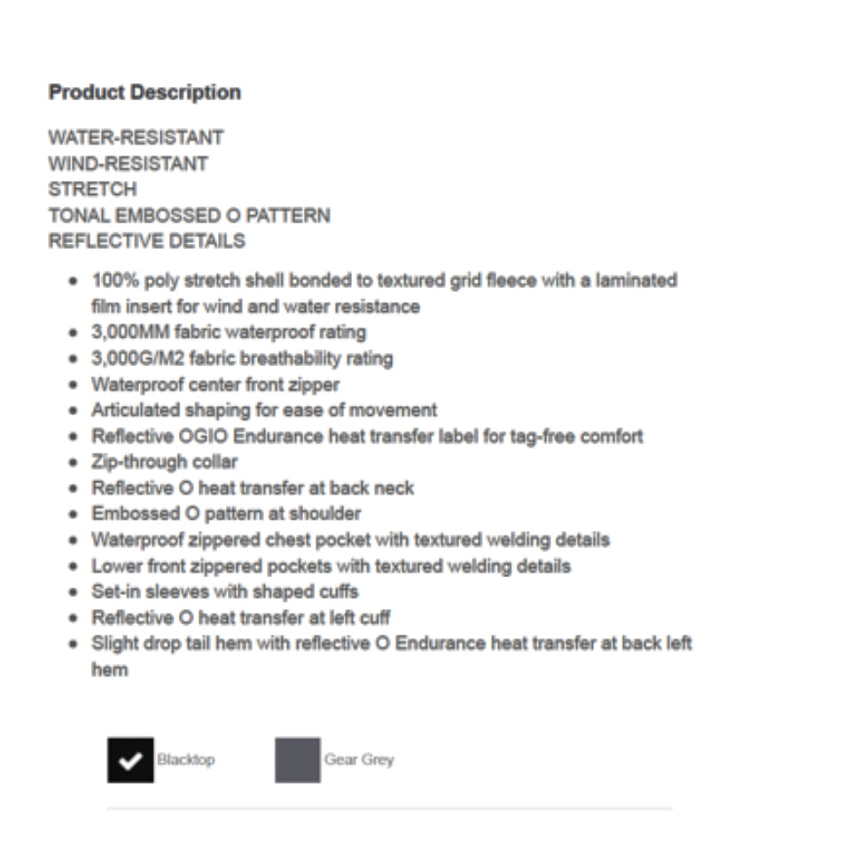 OGIO Endurance Crux Soft Shell Jacket