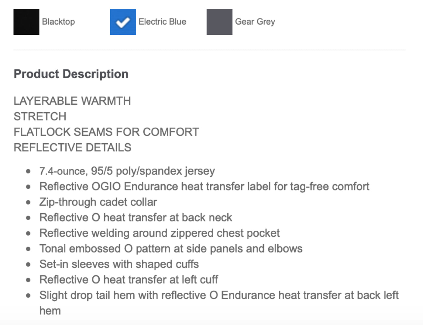 OGIO Endurance Fulcrum One Quarter Zip