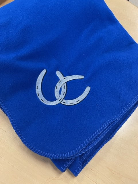 Royal Blue Polar Fleece with Horse Shoe