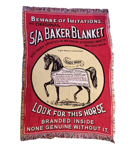 5/A Baker® Afghan 50" x 70" with Logo